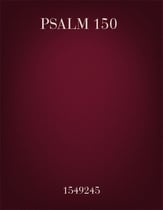 Psalm 150 SSAA choral sheet music cover
